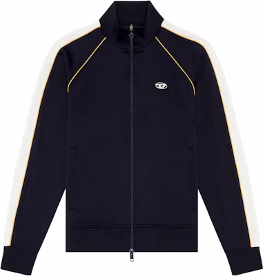 DIESEL FW22 男款橢圓D小標條紋拉鏈外套 深黑色. A054600AGAA-9XXA Order DIESEL FW22 男款橢圓D小標條紋拉鏈外套 深黑色. A054600AGAA-9XXA