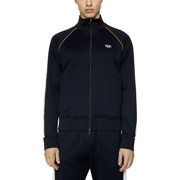 Lookbook DIESEL FW22 男士小标条纹拉链夹克 深黑色. A054600AGAA-9XXA