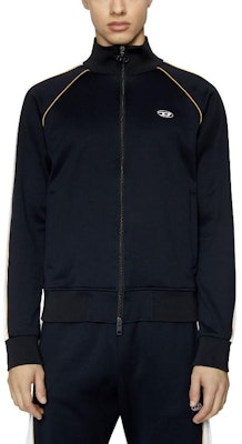 DIESEL FW22 男款橢圓D小標條紋拉鏈外套 深黑色. A054600AGAA-9XXA Lookbook DIESEL FW22 男款橢圓D小標條紋拉鏈外套 深黑色. A054600AGAA-9XXA