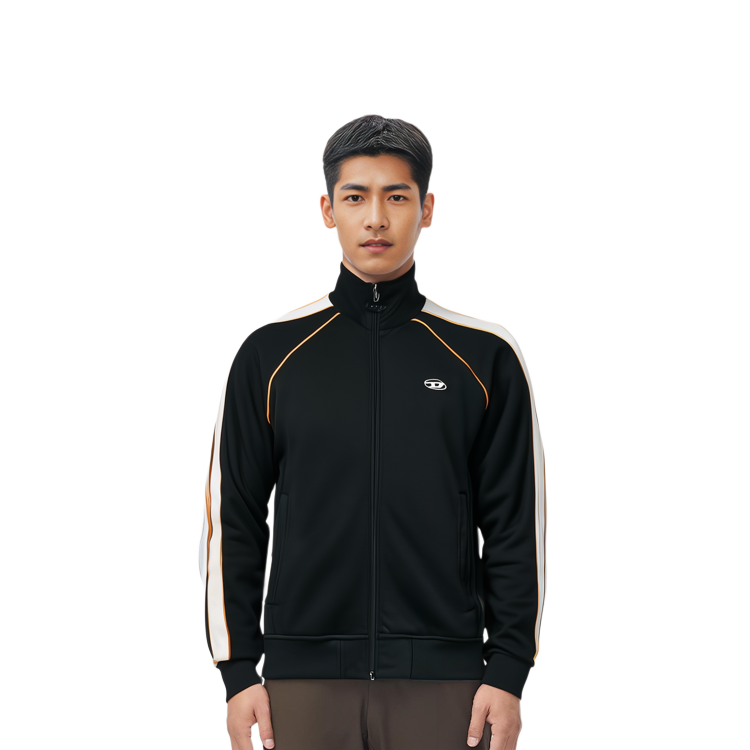 Details for DIESEL FW22 男士小标条纹拉链夹克 深黑色. A054600AGAA-9XXA