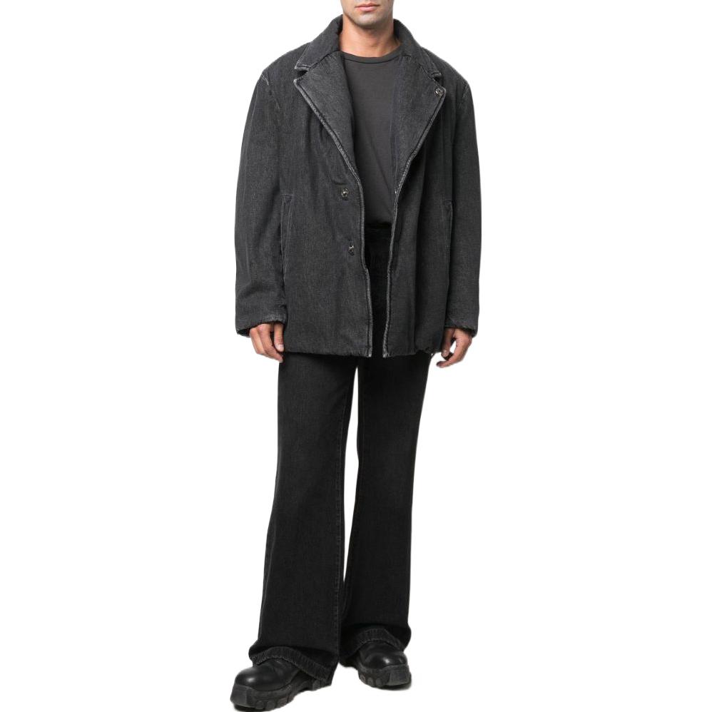 Lookbook DIESEL FW22 Oversized Black Denim Jacket  Winter Cotton Coat A066730EIAY02