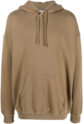 Diesel FW22 Oversized Colorblock Ribbed Hoodie Khaki A065070AGAU5DQ Buy Diesel FW22 Oversized Colorblock Ribbed Hoodie Khaki A065070AGAU5DQ