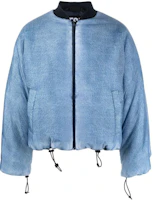 Order Diesel FW22 男女款藍色寬鬆牛仔羽絨轟炸夾克 A068160AHAJ01