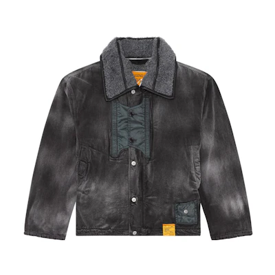 Diesel FW22 Patch Logo Jacket Black Casual Outerwear A061170BHAU-9XX
