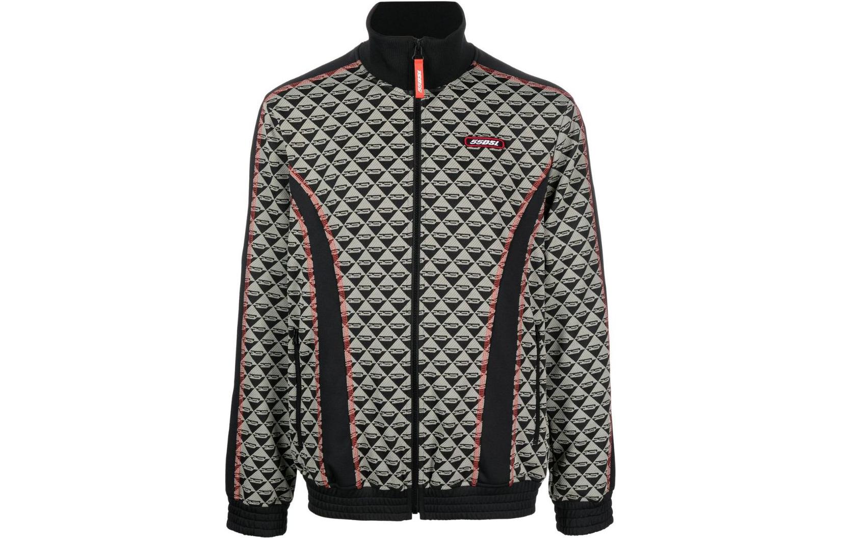 Diesel FW22 Patchwork Geometric Print Long-Sleeve Jacket A082820SGAS900