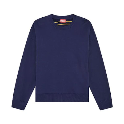 Diesel FW22 Patterned Blue Crewneck Pullover Sweatshirt for Men A082300GYCJ8AT