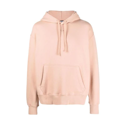 Diesel FW22 Pink Hoodie with Logo Embroidery Long Sleeve Sweatshirt A079940BVFI3CG