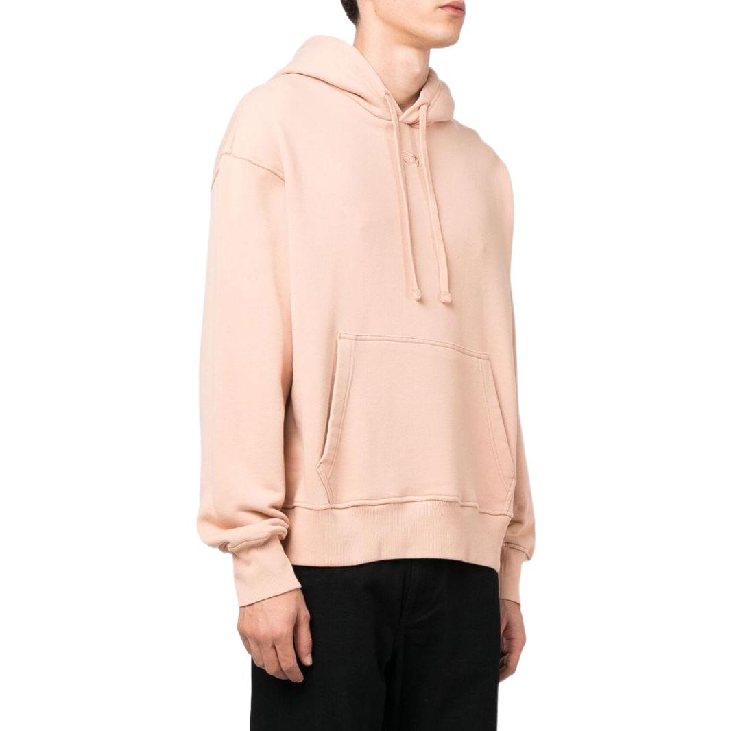 Purchase Diesel FW22 Pink Hoodie with Logo Embroidery Long Sleeve Sweatshirt A079940BVFI3CG