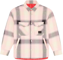 Diesel FW22 Pink Reversible Plaid Shirt Jacket A062450PDAG-44T Diesel FW22 Pink Reversible Plaid Shirt Jacket A062450PDAG-44T