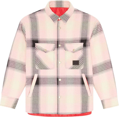 Diesel FW22 Pink Reversible Plaid Shirt Jacket A062450PDAG-44T Buy Diesel FW22 Pink Reversible Plaid Shirt Jacket A062450PDAG-44T