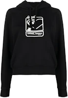 Diesel FW22 Printed Pullover Hoodie Unisex Black A065700NAZQ9XX Diesel FW22 Printed Pullover Hoodie Unisex Black A065700NAZQ9XX
