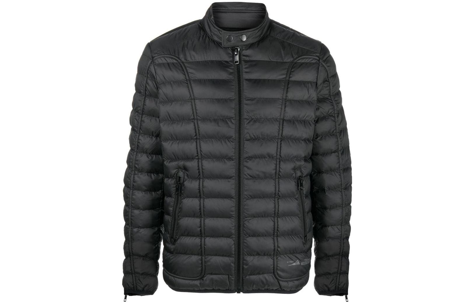 Diesel FW22 Puffer Jacket with Zip and Stand Collar A064220BHAZ9XX