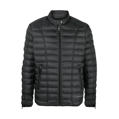 Diesel FW22 Puffer Jacket with Zip and Stand Collar A064220BHAZ9XX