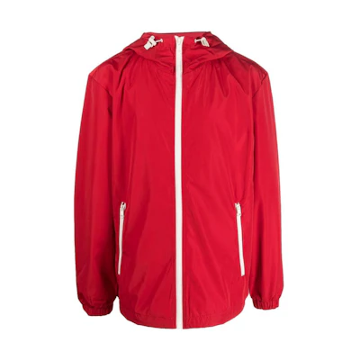 Diesel FW22 Red Hoodie Jacket with Back Logo Print A077960EFAK44Q