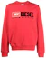Order Diesel FW22 Red Pullover Sweatshirt with Logo Print A037580BAWT44Q