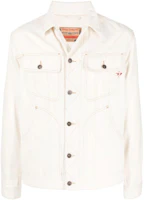 Diesel FW22 Solid Color Collared Button-Up Long Sleeve Jacket Unisex White A0522309B95100 Diesel FW22 Solid Color Collared Button-Up Long Sleeve Jacket Unisex White A0522309B95100