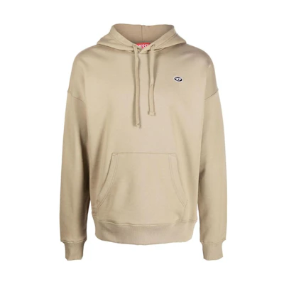 Diesel FW22 Solid Color Pullover Sweatshirt Khaki A037860NAWW79E
