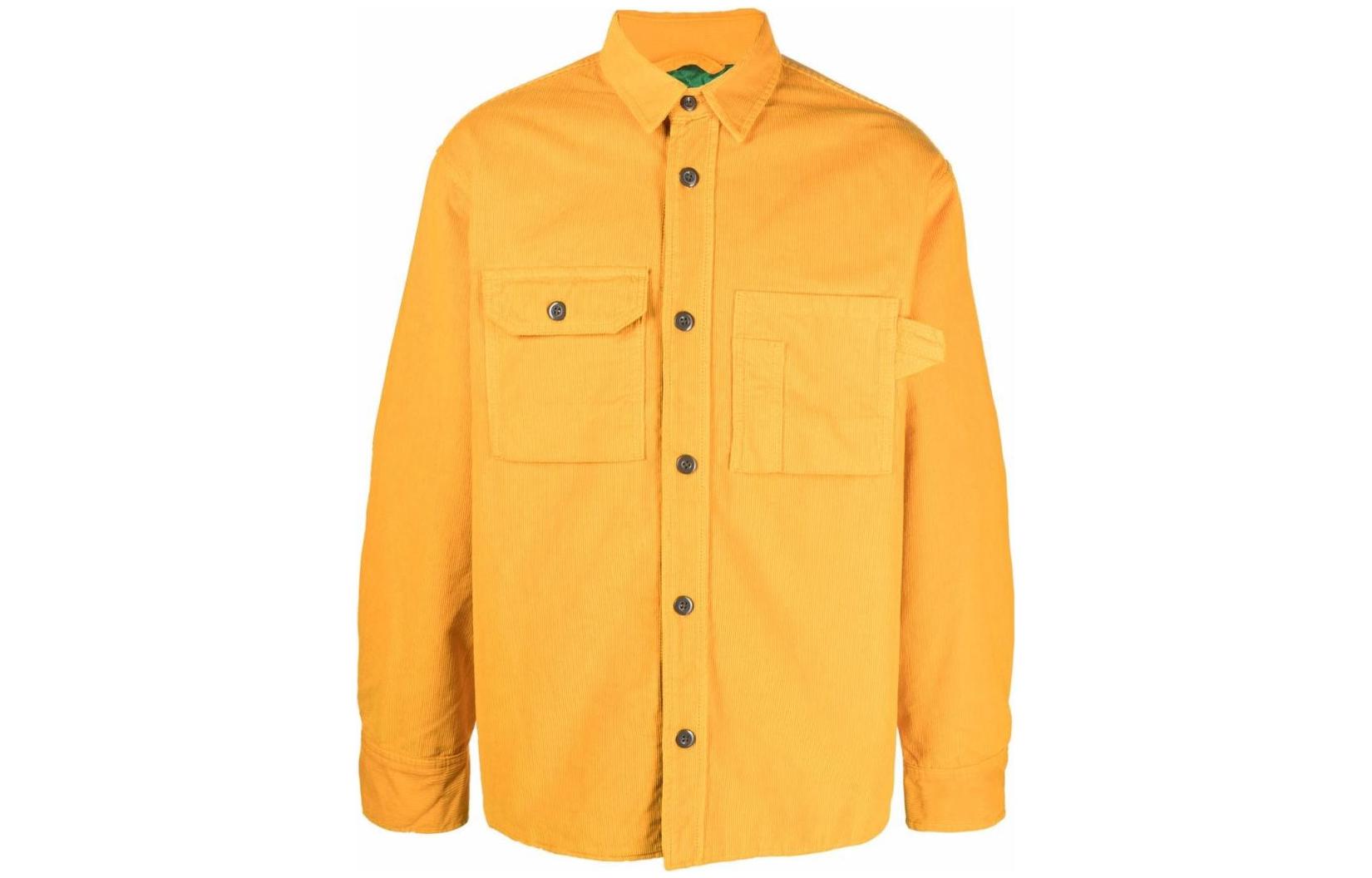 Diesel FW22 Solid Color Single-Breasted Multi-Pocket Jacket Men’s Yellow A030120QCAD22K