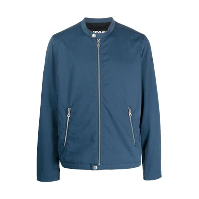 Diesel FW22 Solid Logo Long-Sleeve Jacket - Blue A062520IGAA-8N