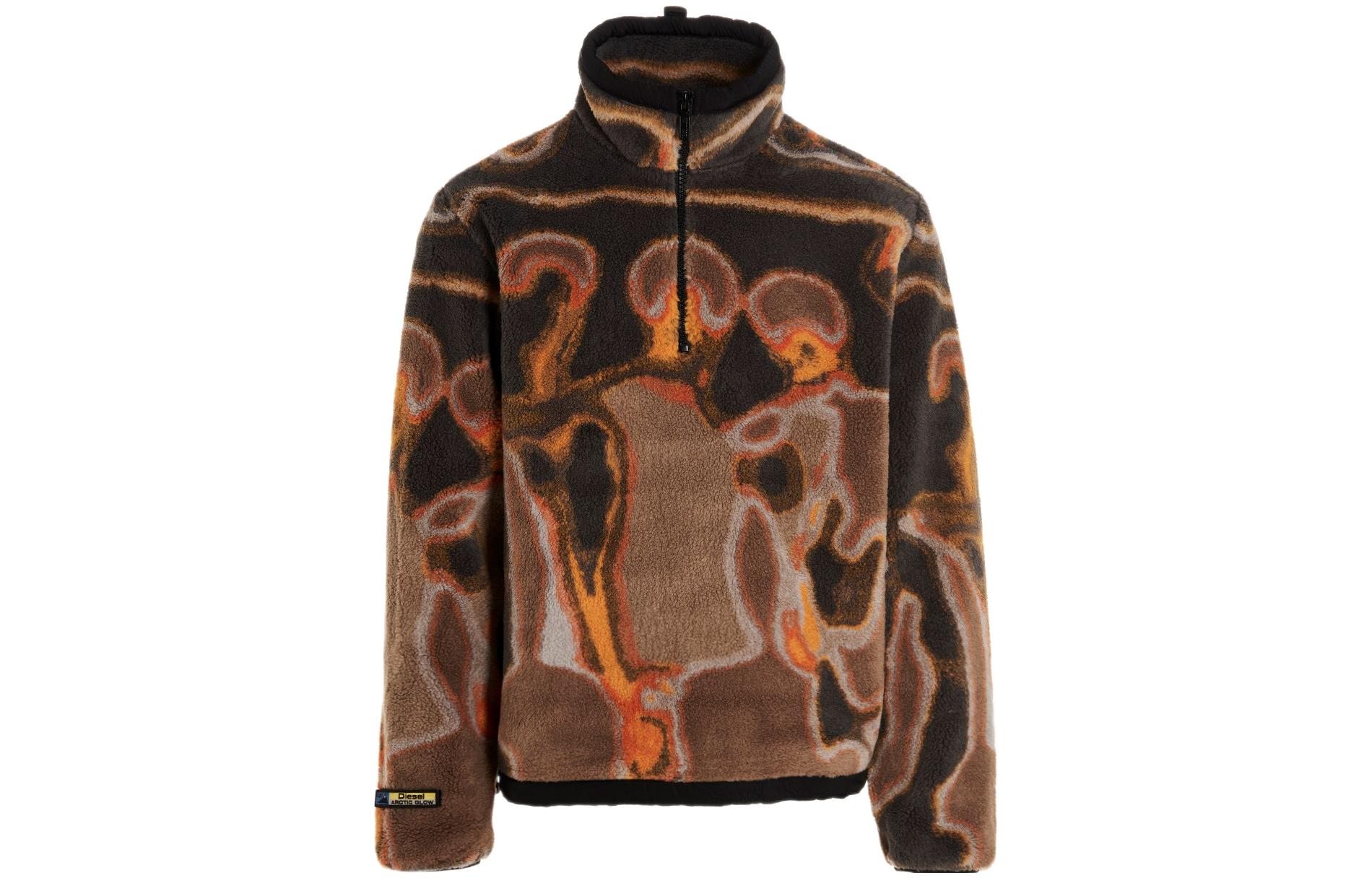 Diesel FW22 Tie-Dye Pullover Sweatshirt Men’s Dusky Sunset Color A065670AGAS9XXA