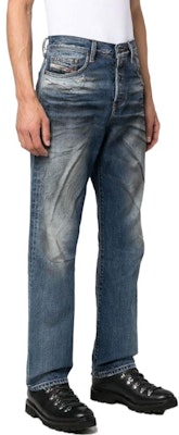 DIESEL FW22 雲染直筒牛仔褲 藍色 A05156007D101 Purchase DIESEL FW22 雲染直筒牛仔褲 藍色 A05156007D101