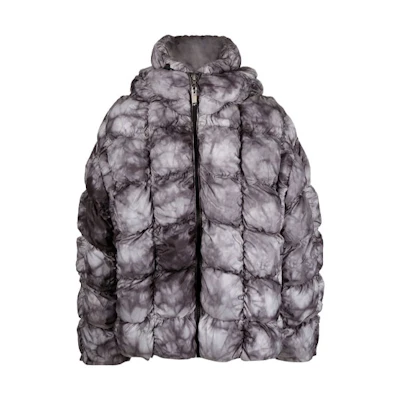 Diesel FW22 Tie-Dye Zip Hoodie Jacket Men’s Grey A062150DGAN9XX