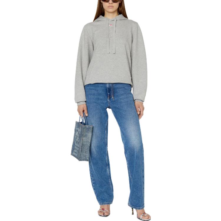 DIESEL FW22 Unisex Oversized Hoodie Pullover Long Sleeve Grey. A040730BAWT9CB 圖 5