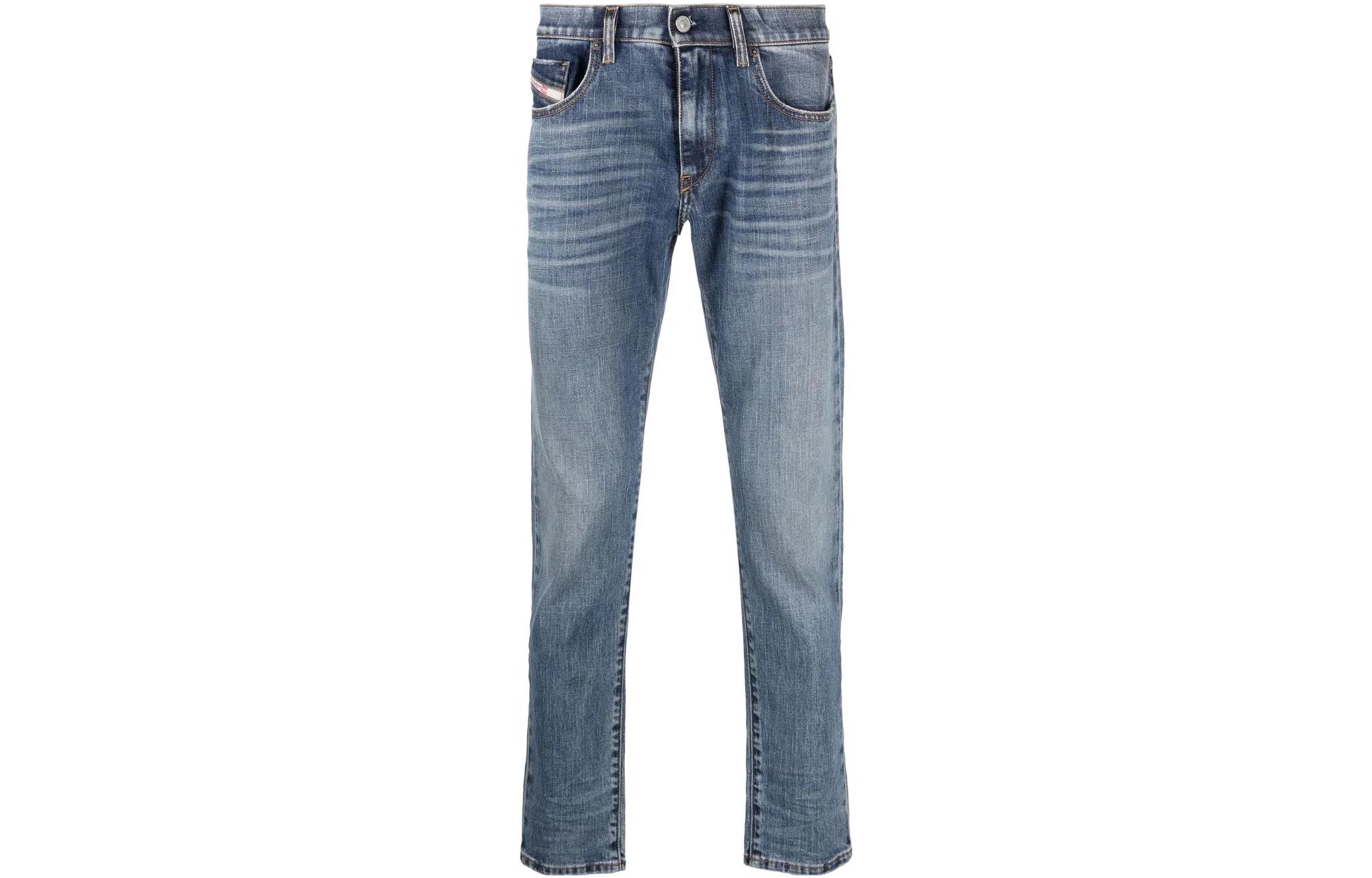 DIESEL FW22 Vintage Washed Straight-Leg Jeans Men’s Blue A0355809C6101 圖 2