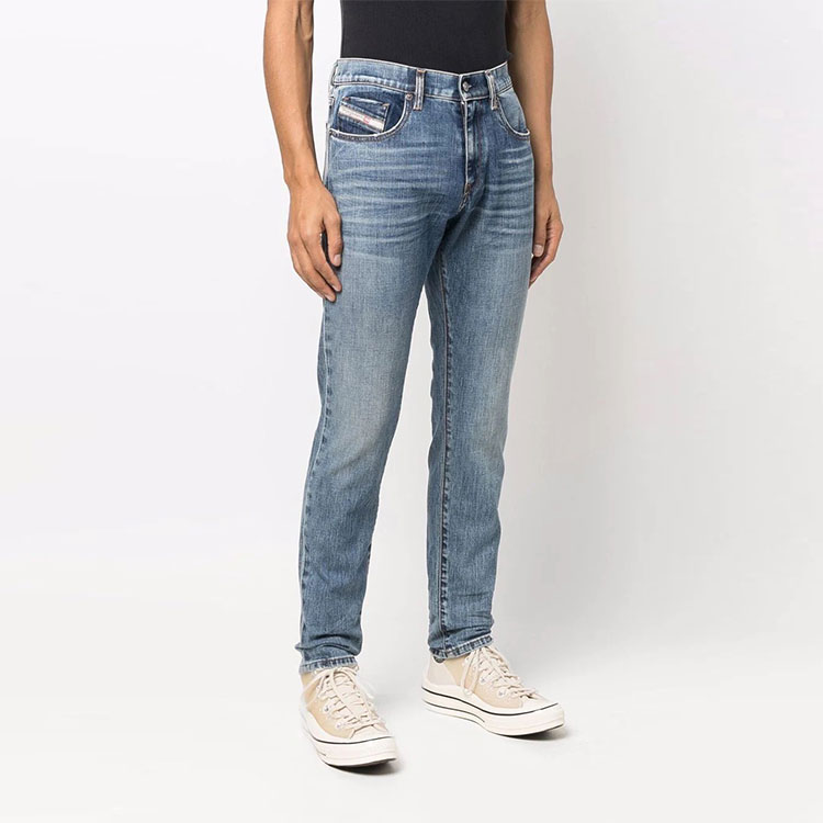 DIESEL FW22 Vintage Washed Straight-Leg Jeans Men’s Blue A0355809C6101 圖 5
