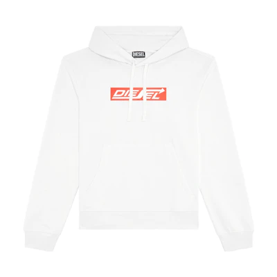 Diesel FW22 White Hoodie with Logo Print A068560JFAV141
