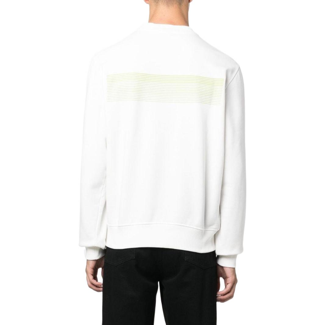 Shop Diesel FW22 白色Logo印花棉混紡長袖上衣 A064900GRAC141