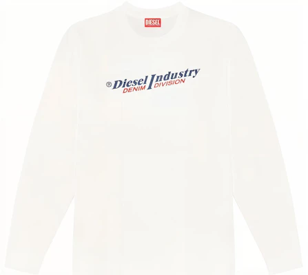 Diesel FW22 White Pullover Sweatshirt with Logo Print Design A037420PITA141 Buy Diesel FW22 White Pullover Sweatshirt with Logo Print Design A037420PITA141