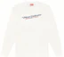 Order Diesel FW22 White Pullover Sweatshirt with Logo Print Design A037420PITA141