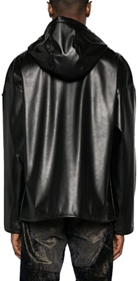 디젤 FW23 블랙 글로시 후드 재킷 롱 슬리브. A125990CHAJ-9XX Shop 디젤 FW23 블랙 글로시 후드 재킷 롱 슬리브. A125990CHAJ-9XX