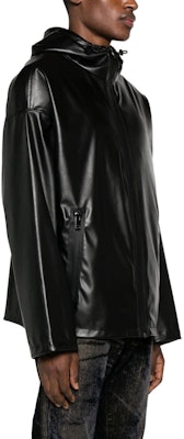 디젤 FW23 블랙 글로시 후드 재킷 롱 슬리브. A125990CHAJ-9XX Purchase 디젤 FW23 블랙 글로시 후드 재킷 롱 슬리브. A125990CHAJ-9XX