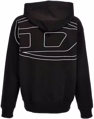 DIESEL FW23 黑色宽松版连帽衫刺绣纯色款式 A113040GYCJ9XX Lookbook DIESEL FW23 黑色宽松版连帽衫刺绣纯色款式 A113040GYCJ9XX