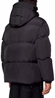 Shop DIESEL 2023秋冬黑色宽松短款连帽羽绒夹克 A106010AEAI-9XX