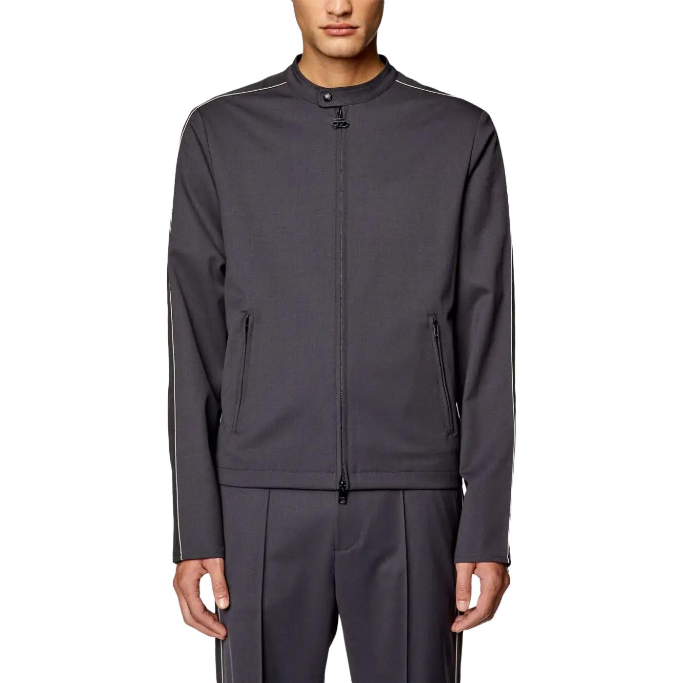 Lookbook 디젤 FW23 그레이 집업 스트레이트 컷 긴소매 자켓 A120940CLAI-GREY