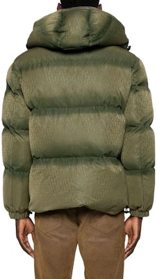 DIESEL FW23 Green Solid Print Hooded Puffer Jacket. A104890DNAU-5AF Purchase DIESEL FW23 Green Solid Print Hooded Puffer Jacket. A104890DNAU-5AF