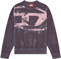 DIESEL FW23 Grey Loose Fit Letter Print Crewneck Sweatshirt. A112250GEAX-9CM DIESEL FW23 Grey Loose Fit Letter Print Crewneck Sweatshirt. A112250GEAX-9CM