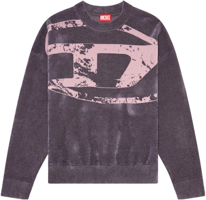 DIESEL FW23 Grey Loose Fit Letter Print Crewneck Sweatshirt. A112250GEAX-9CM Order DIESEL FW23 Grey Loose Fit Letter Print Crewneck Sweatshirt. A112250GEAX-9CM
