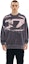 Sizing DIESEL FW23 Grey Loose Fit Letter Print Crewneck Sweatshirt. A112250GEAX-9CM