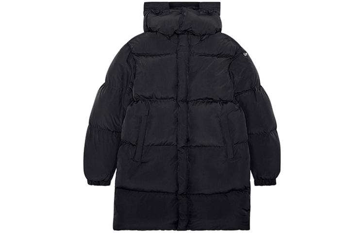 DIESEL FW23  Long Loose Fit Warm Hooded Down Jacket Black A105990AEAI-9XX