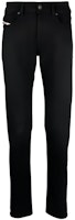 DIESEL FW23 Low-Rise Slim-Fit Black Jeans with Hidden Zipper. A0359409H94-BLACK DIESEL FW23 Low-Rise Slim-Fit Black Jeans with Hidden Zipper. A0359409H94-BLACK