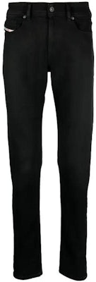 DIESEL FW23 ローライズスリムフィットブラックジーンズ 隠しジッパー付き A0359409H94-BLACK Order DIESEL FW23 ローライズスリムフィットブラックジーンズ 隠しジッパー付き A0359409H94-BLACK