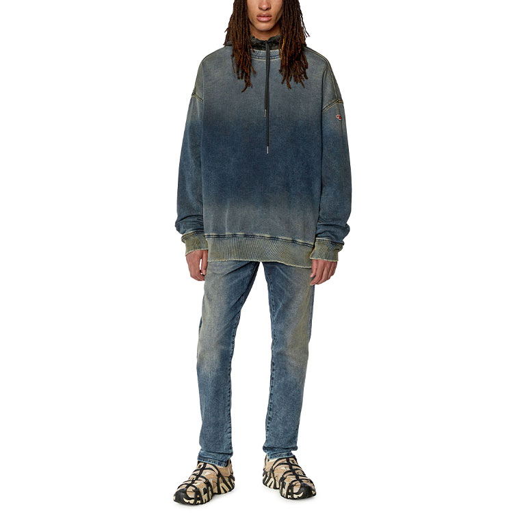 Lookbook DIESEL FW23 修身洗舊破壞牛仔褲 深藍色 A09732068FN-01