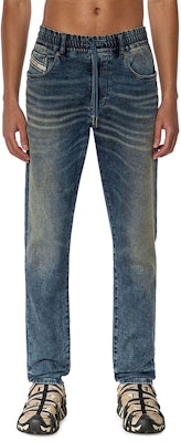 DIESEL FW23 修身洗舊破壞牛仔褲 深藍色 A09732068FN-01 Shop DIESEL FW23 修身洗舊破壞牛仔褲 深藍色 A09732068FN-01