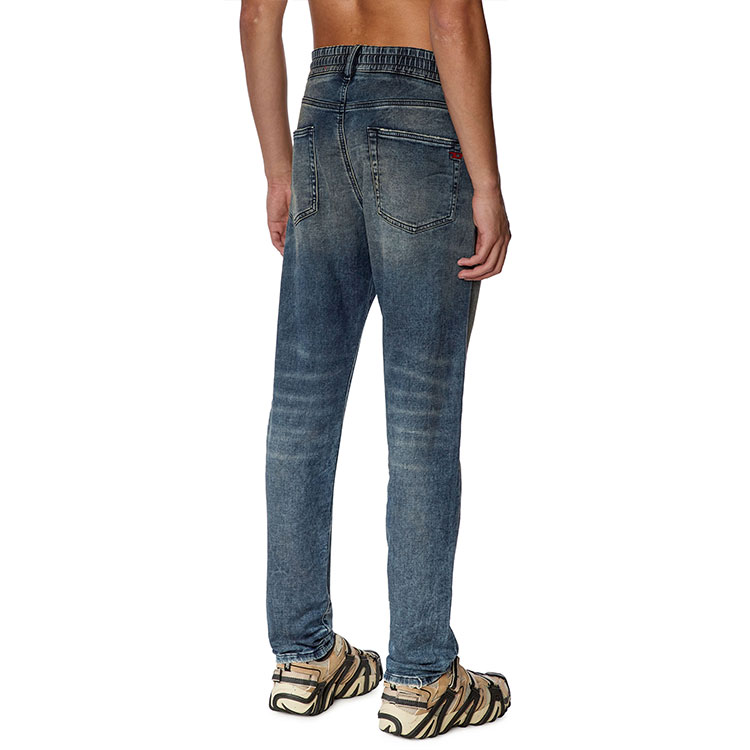 Purchase DIESEL FW23 修身洗舊破壞牛仔褲 深藍色 A09732068FN-01