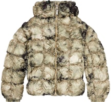 DIESEL FW23 Tie-Dye Printed Zip-Up Hoodie Jacket in Khaki. A062150DGAN-7BD DIESEL FW23 Tie-Dye Printed Zip-Up Hoodie Jacket in Khaki. A062150DGAN-7BD