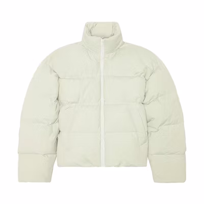 DIESEL FW23 White Solid Zip-Up High Collar Jacket A114320BJAJ-8AF